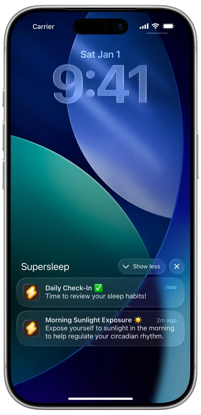 Get reminded in Supersleep