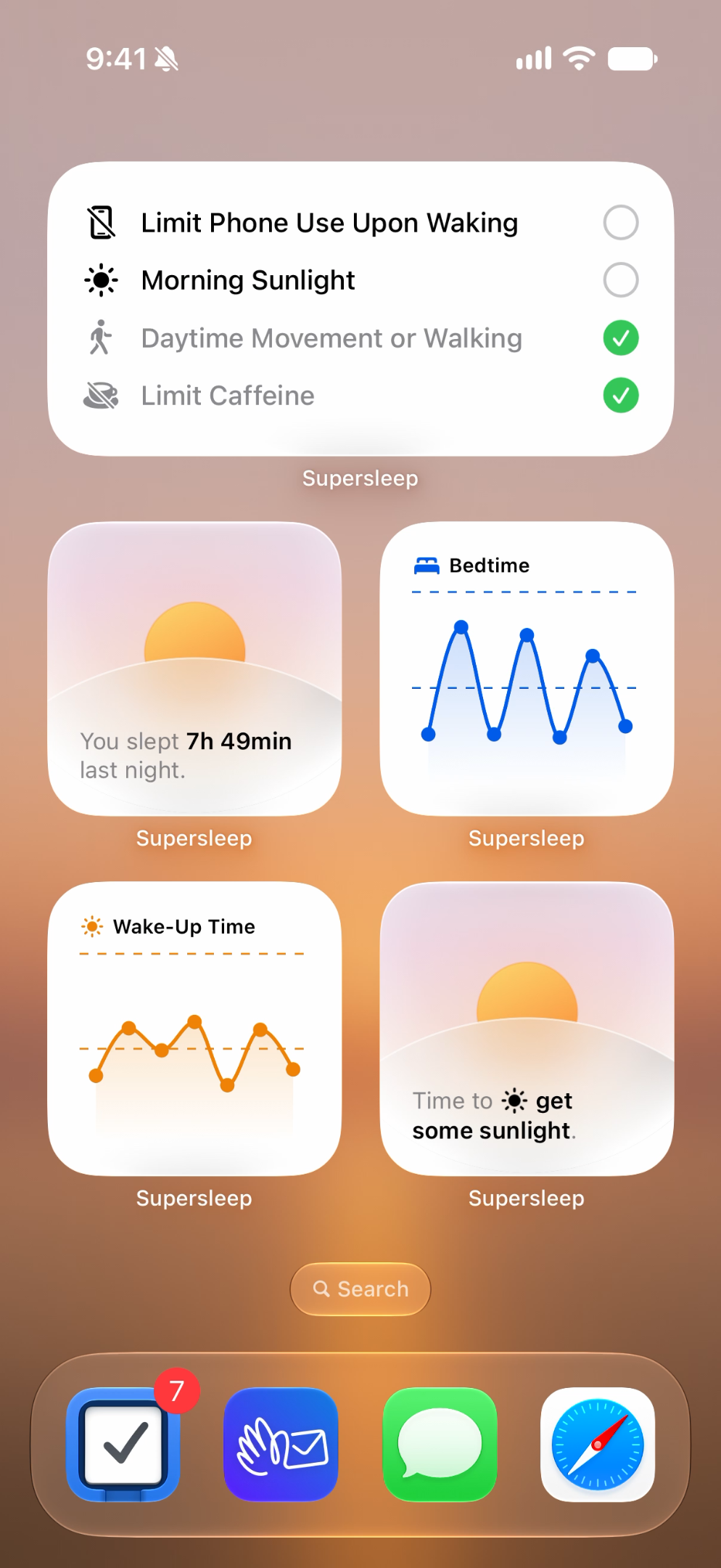 Home Screen widget overview